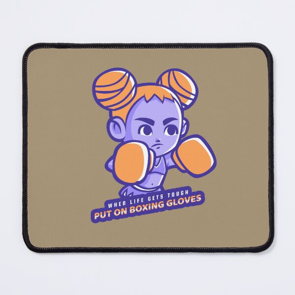 Item preview, When Life Gets Tough, Put On Boxing Gloves Cute Girl designed and sold by Cute-Jory-Store.