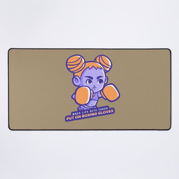 Item preview, When Life Gets Tough, Put On Boxing Gloves Cute Girl designed and sold by Cute-Jory-Store.