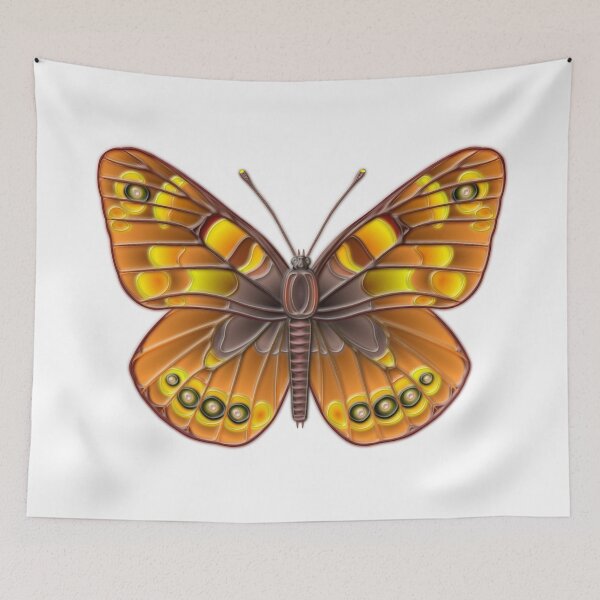 Item preview, Yellowish brown tropical butterfly designed and sold by Elonium.