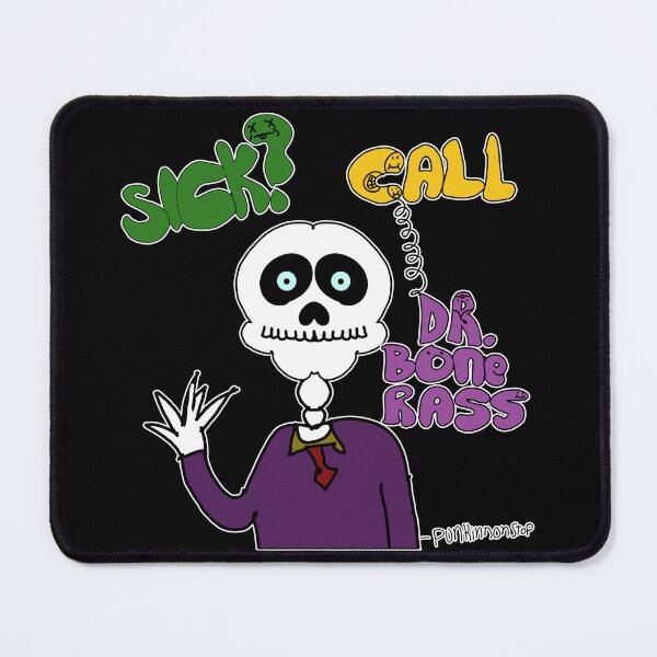 Item preview, Dr. Bone Rass the Skeleton designed and sold by Punkinnonstop.