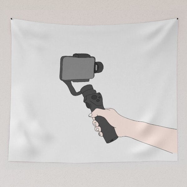Item preview, Vlogger Holds a Tripod - Vlogging Tripod designed and sold by Mrs-PenLine.