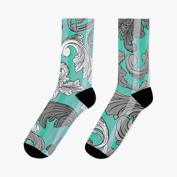 Item preview, Classic Leaves Gray and Esmerald Green, art by Miguel Matos Official designed and sold by MiguelMatosArt.