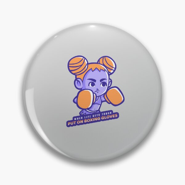 Item preview, When Life Gets Tough, Put On Boxing Gloves Cute Girl designed and sold by Cute-Jory-Store.
