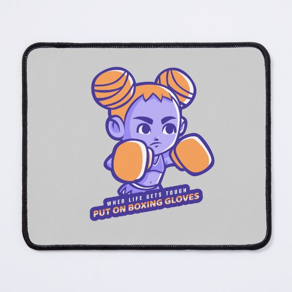 Item preview, When Life Gets Tough, Put On Boxing Gloves Cute Girl designed and sold by Cute-Jory-Store.
