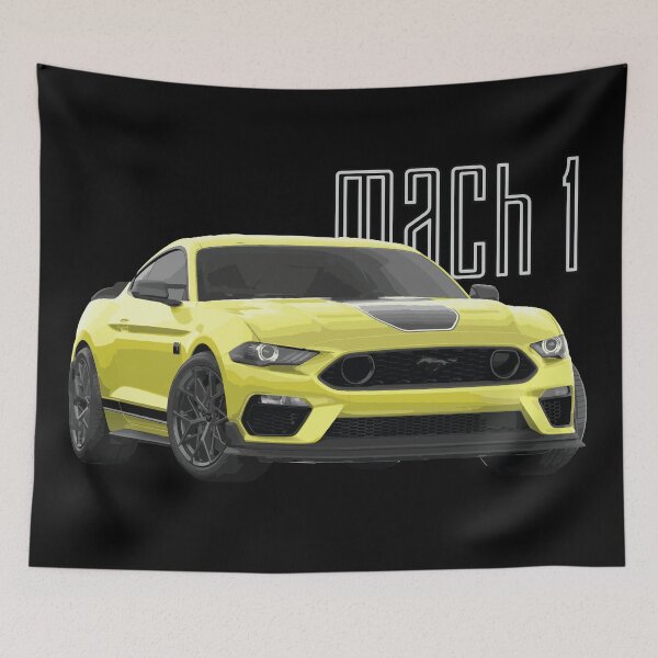 Item preview, MACH 1 Mustang GT 5.0L V8 Yellow Car designed and sold by cowtownCOWBOY.