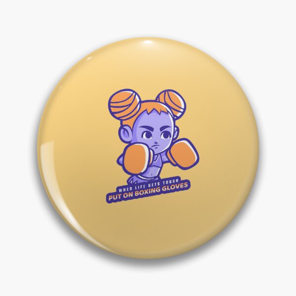 Item preview, When Life Gets Tough, Put On Boxing Gloves Cute Girl designed and sold by Cute-Jory-Store.