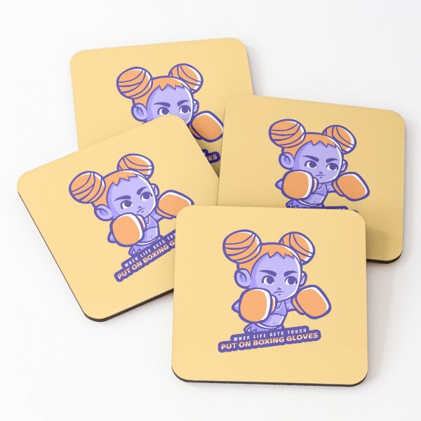 Item preview, When Life Gets Tough, Put On Boxing Gloves Cute Girl designed and sold by Cute-Jory-Store.