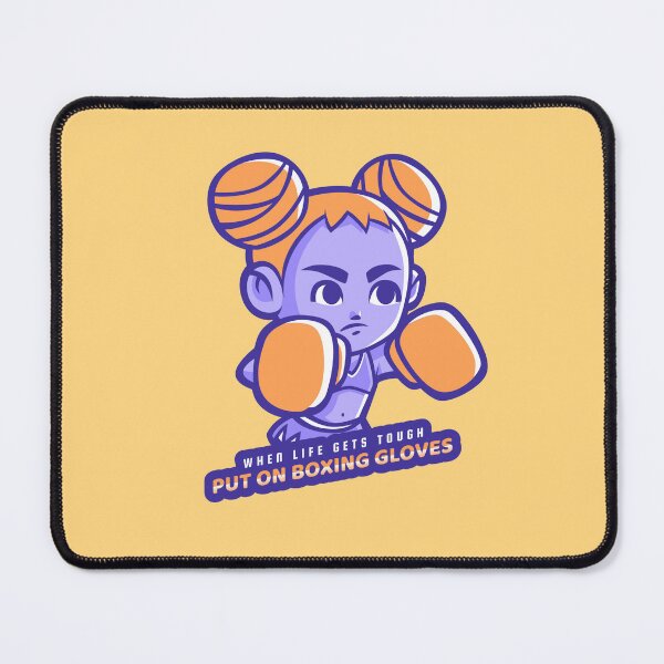 Item preview, When Life Gets Tough, Put On Boxing Gloves Cute Girl designed and sold by Cute-Jory-Store.