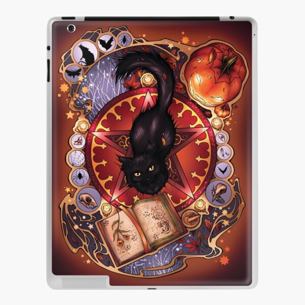 Black Cat Magic iPad Skin