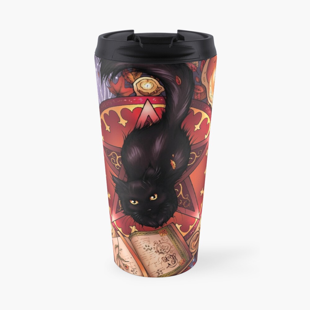 Black Cat Magic Travel Mug