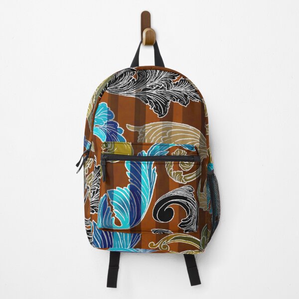 Item preview, Brown and Turquoise Blue Classic Leaves, art by Miguel Matos Official designed and sold by MiguelMatosArt.