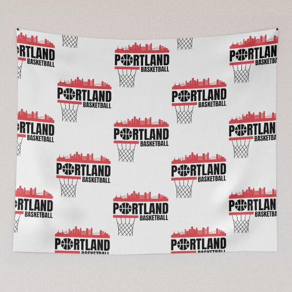 Item preview, Portland Basketball Black, Red, and White, Portland Skyline NBA Basketball Apparel  designed and sold by CameronBischoff.