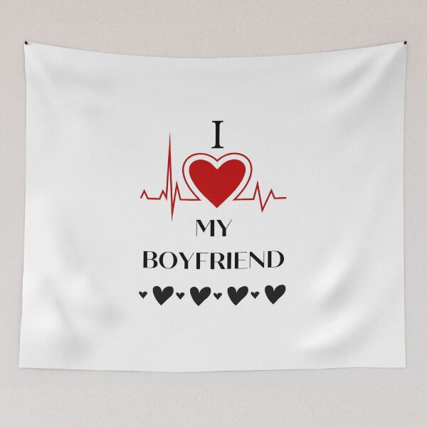 Item preview, I LOVE MY BOYFRIEND T-SHIRT FOR VALENTINE DAY designed and sold by ALEXANDREART.