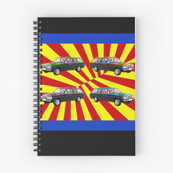 Item preview, W123 wagon pop art abstract colorful retro vintage designed and sold by marosi.