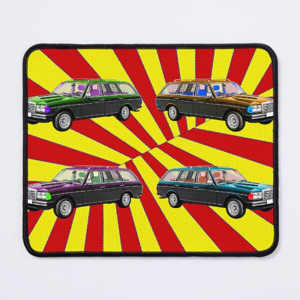 Item preview, W123 wagon pop art abstract colorful retro vintage designed and sold by marosi.