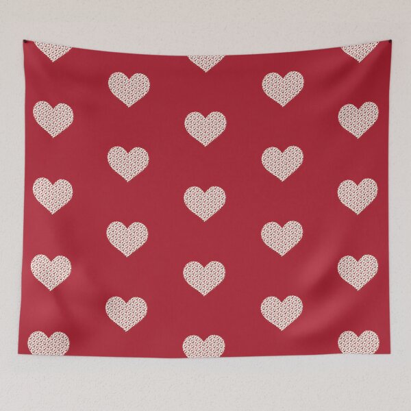 Item preview, Red Hearts in Big Heart on Red BG designed and sold by LoloTrends.