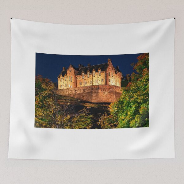 Item preview, Edinburgh Castle View at Night designed and sold by LoveEdinburgh.