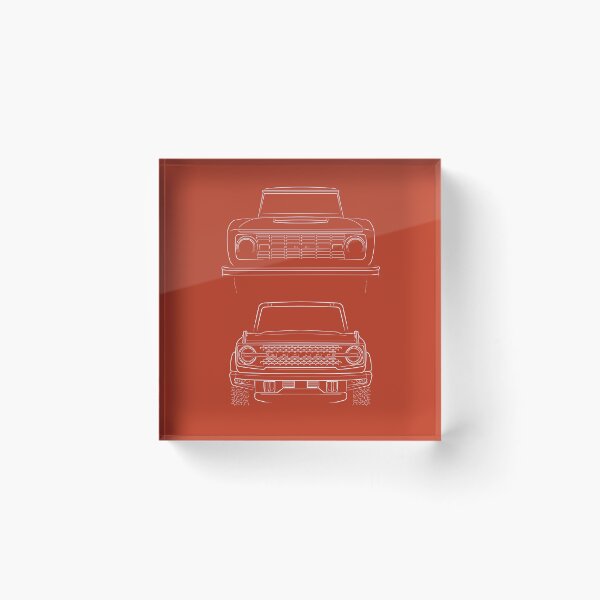 Item preview, Evolution of the Ford Bronco - front stencil, white designed and sold by mal-photography.