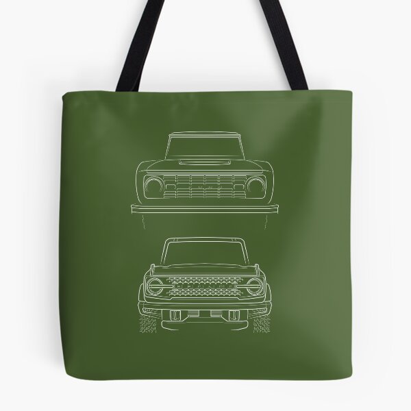 Item preview, Evolution of the Ford Bronco - front stencil, white designed and sold by mal-photography.