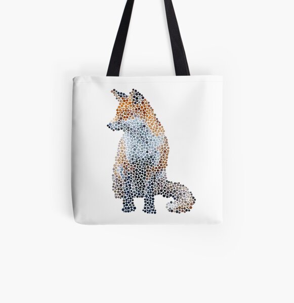 Fantastically Friendly, Furry Fox All Over Print Tote Bag