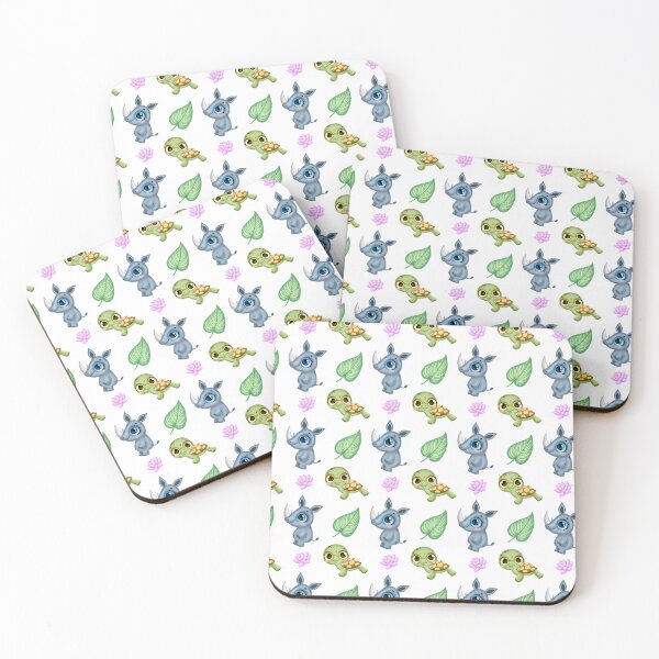 Item preview, turtle and rhino pattern designed and sold by Proud Pro Gifts.