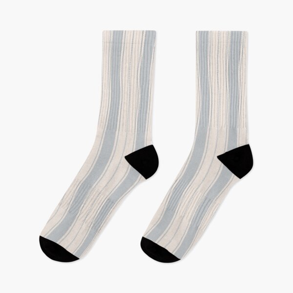 Item preview, Vintage Stripe Pattern in Cream and Light Grey Blue designed and sold by thesnowwhyte.