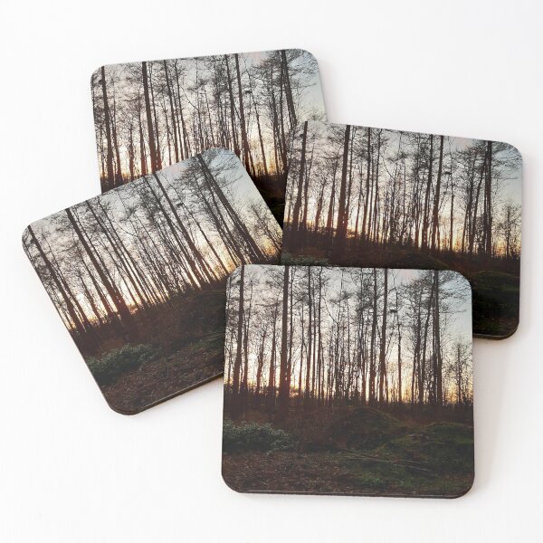 Item preview, British English countryside forest at sunset designed and sold by LukjanovArt.