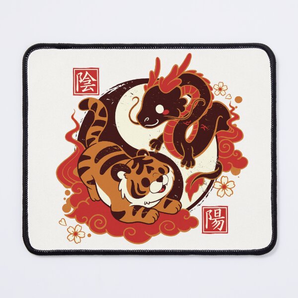 Item preview, Yin and yang tiger and dragon designed and sold by NemiMakeit.