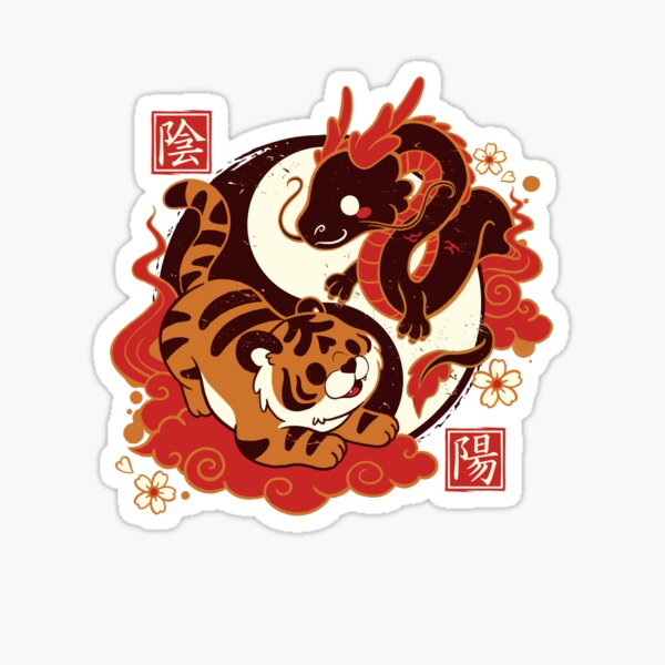 Dragon Baot Sticker, Dragon Boat Stickers, Asian Food Pun Stickers