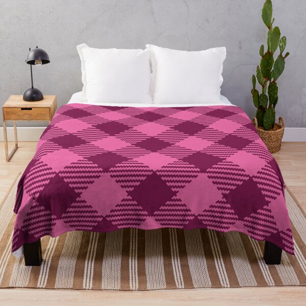 Item preview, Retro Valentine's gingham diagonal check burgundy pink pattern designed and sold by Dana Du.