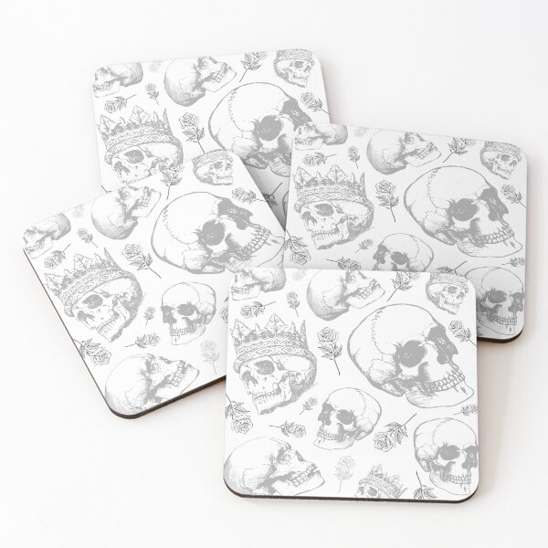 Item preview, Gray roses and skulls - cool designed and sold by Oh-Marsha.