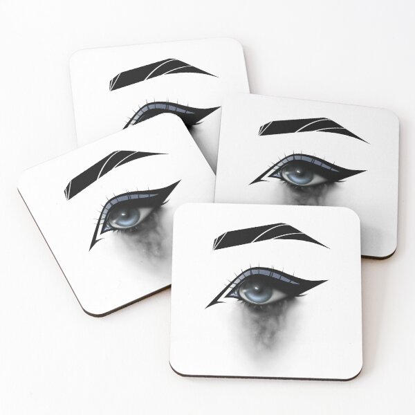 Item preview, Blue Eye with Eyeliner and Smudged Make Up designed and sold by ObsidianDaz.