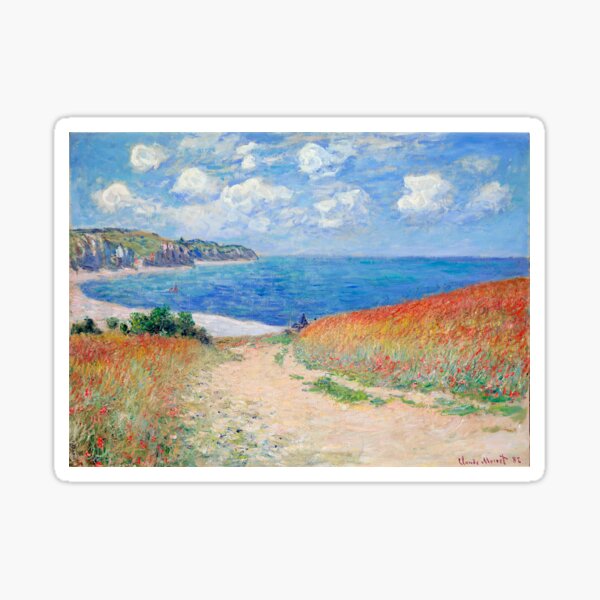 Vista previa del artículo con la obra «Camino en los campos de trigo de Pourville - Claude Monet (1882)», diseñado y vendido por GLZAS88.