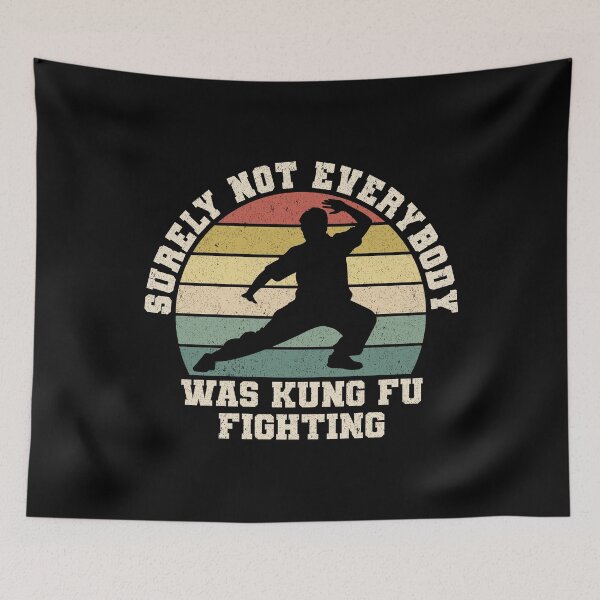 Item preview, Surely Not Everybody Was Kung Fu Fighting Martial Arts Retro  designed and sold by SaliDesigner.