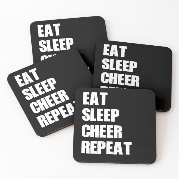 Item preview, Eat Sleep Cheer Repeat Cheerleading Gift  designed and sold by LADistrictGarb.