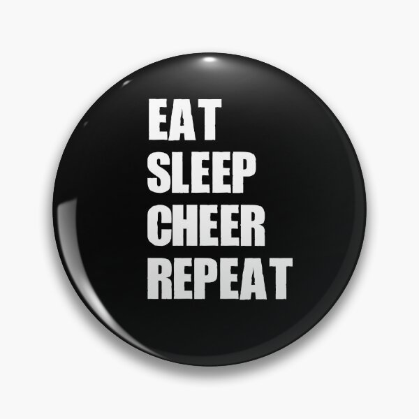 Item preview, Eat Sleep Cheer Repeat Cheerleading Gift  designed and sold by LADistrictGarb.