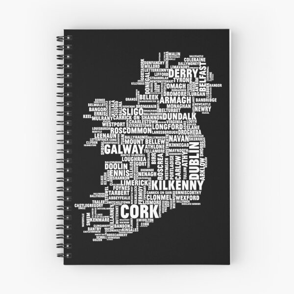Item preview, Ireland Typographic Map designed and sold by Adorn Prints.
