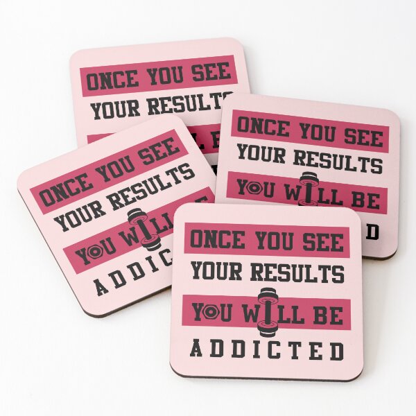 Item preview, Once you see results it becomes addiction - motivation for fitness lovers designed and sold by PastaPrint.