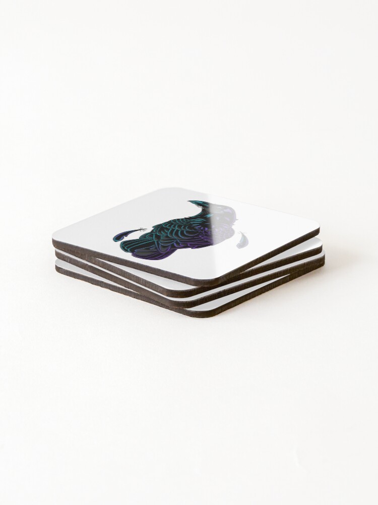 Thumbnail 4 of 5, Coasters (Set of 4), Nevermore designed and sold by RylanCavell.