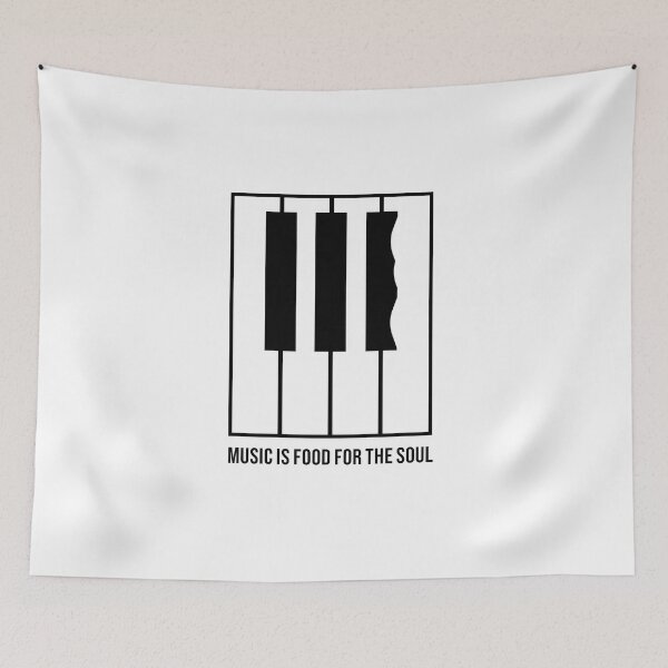 Item preview, Music is food for the soul quote designed and sold by alpdesignart.