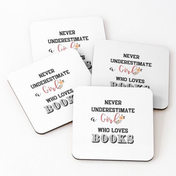 Item preview, Copy of never underestimate a girl who loves books designed and sold by ATWAK.
