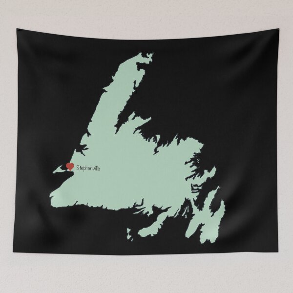 Item preview, Stephenville, Newfoundland, Canada. Love my city map. designed and sold by I Am Skye With An E.