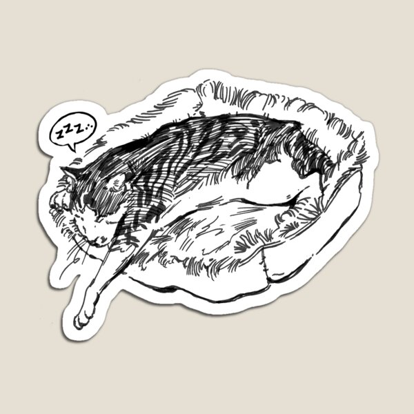 Aperçu de l'œuvre Chat endormi créée et vendue par alyssa schadhauser.