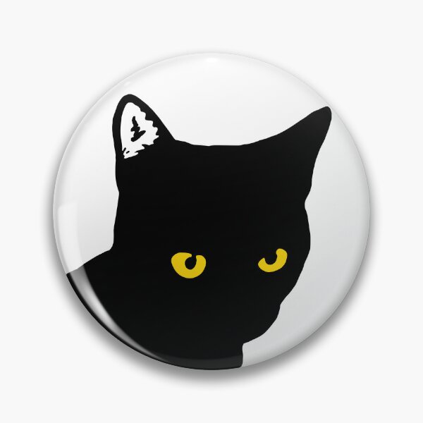 Item preview, Black Cat with Yellow Eyes designed and sold by Owlies-Barn.