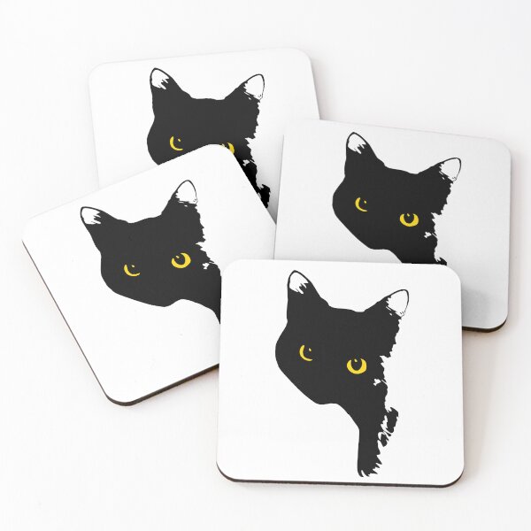 Item preview, Black Cat with Yellow Eyes designed and sold by Owlies-Barn.