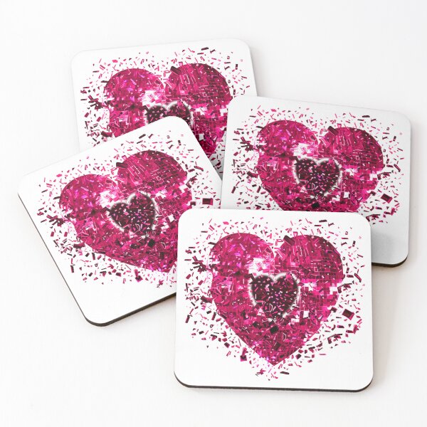 Item preview, Shattered Pink Magenta Disco Heart designed and sold by Deborah Camp.