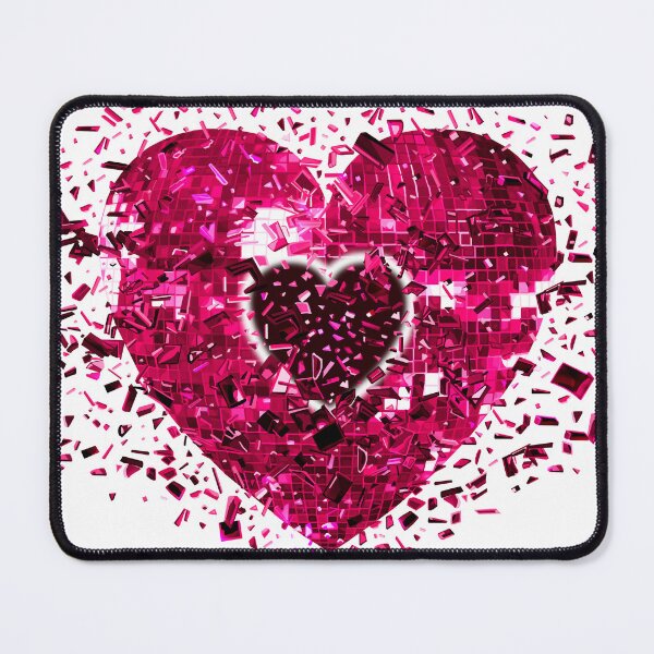 Item preview, Shattered Pink Magenta Disco Heart designed and sold by Deborah Camp.