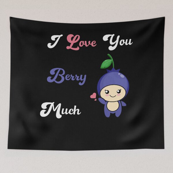 Item preview, I love you berry much blueberry Baby One-Piece, cute and fun kids clothes designed and sold by Sun Rise.