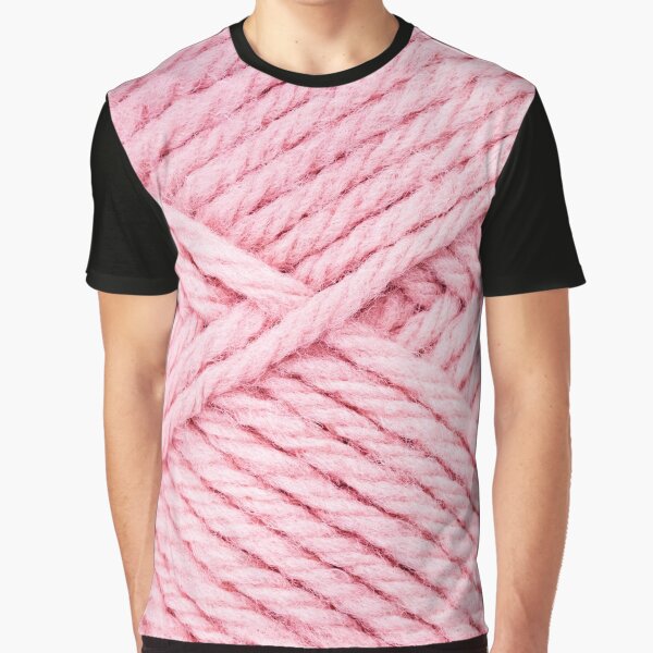 Pink Yarn Graphic T-Shirt