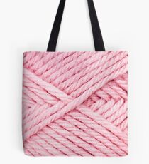 Pink Yarn Tote Bag